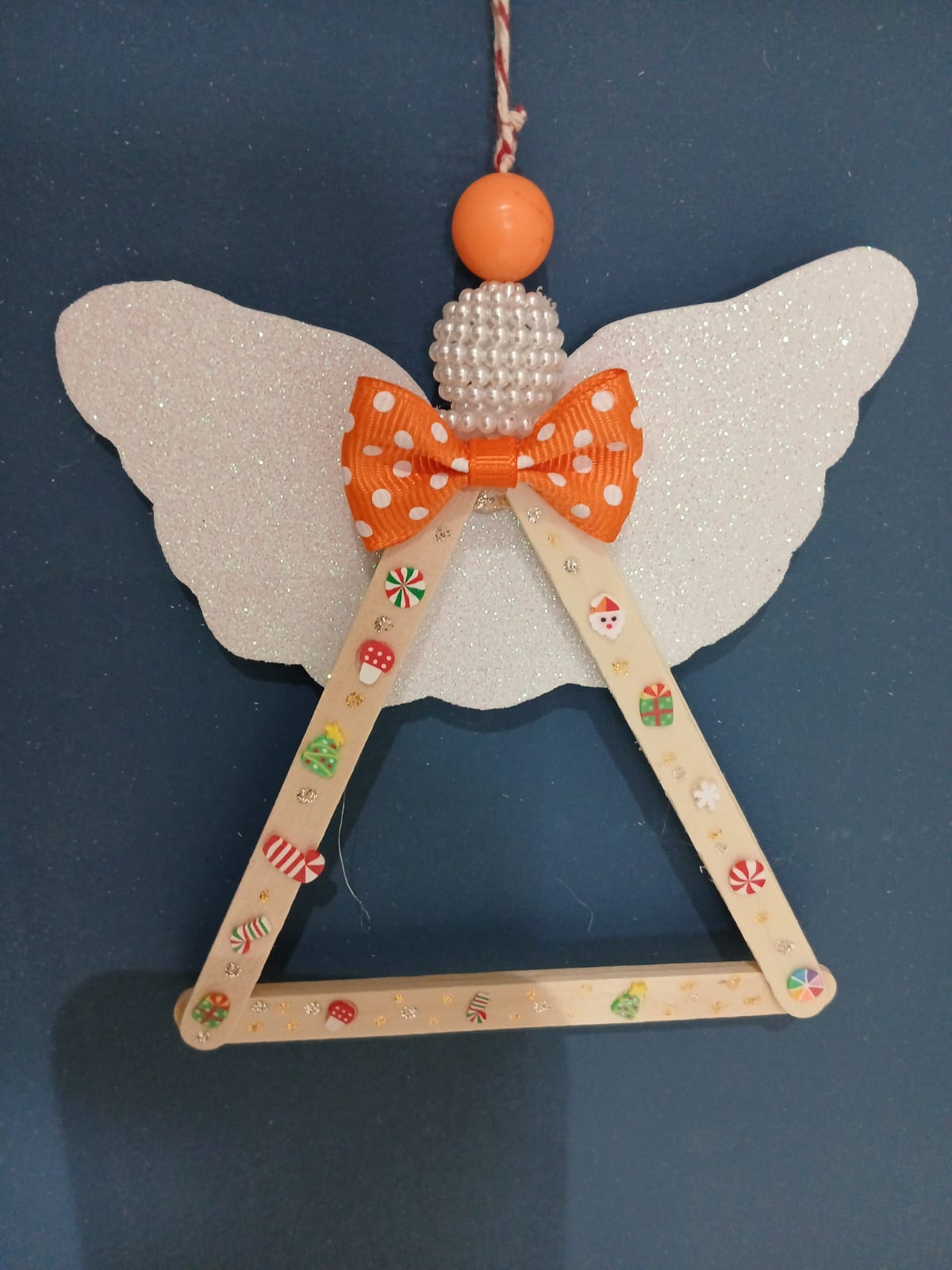 Anjo de Natal Artesanal Porta-Foto - Imagem 3