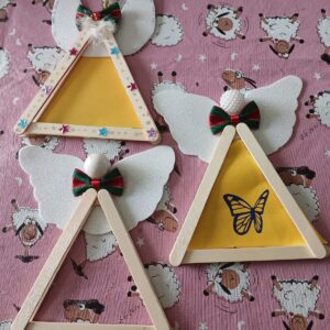 Anjo de Natal Artesanal Porta-Foto