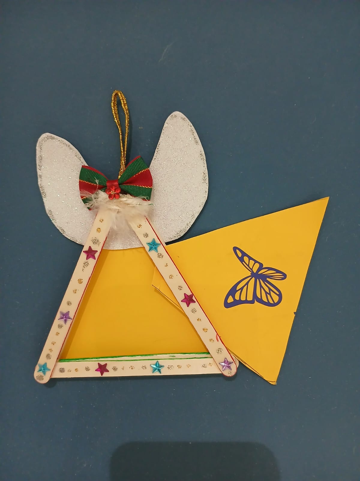 Anjo de Natal Artesanal Porta-Foto - Imagem 6